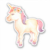 Unicorn-Aufkleber für Wasserfarben Aufkleber (Vorderseite)