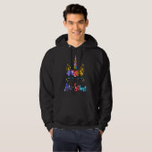 Unicorn-Autismus-Bewusstsein Hoodie (Vorne ganz)
