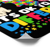 Unicorn-Autismus-Bewusstsein Poster (Ecke)