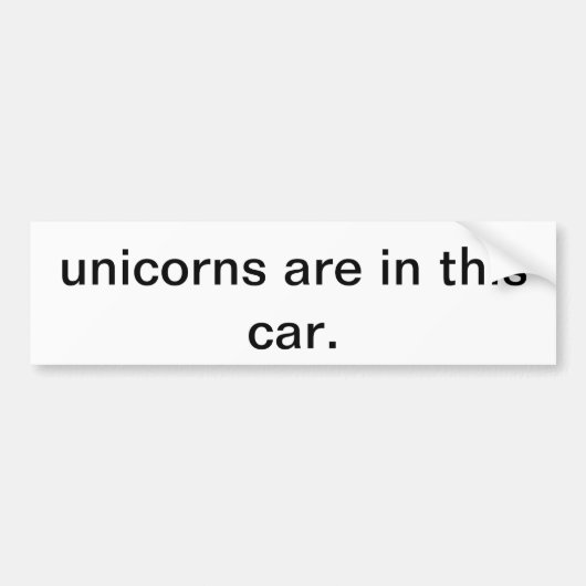 Unicorn-Autoaufkleber Autoaufkleber (Vorne)