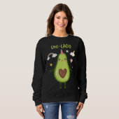 Unicorn Avocado Guacamole Toast Healthy Fat Green Sweatshirt (Vorne ganz)