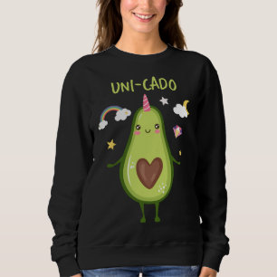Unicorn Avocado Guacamole Toast Healthy Fat Green Sweatshirt