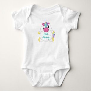 Unicorn Baby Dusche Aquamarin Baby Strampler
