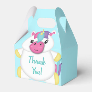 Unicorn Baby Dusche Aquamarin Geschenkschachtel