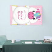 Unicorn Baby Dusche Rosa Banner (Messeveranstaltung)