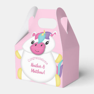 Unicorn Baby Dusche Rosa Geschenkschachtel