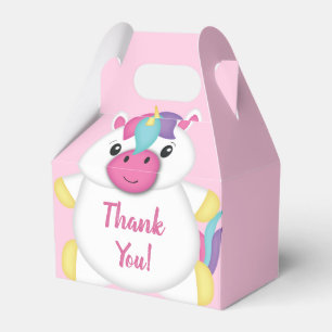 Unicorn Baby Dusche Rosa Geschenkschachtel