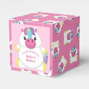 Unicorn Baby Dusche Rosa Geschenkschachtel