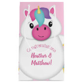Unicorn Baby Dusche Rosa Kleine Geschenktüte (Vorderseite)