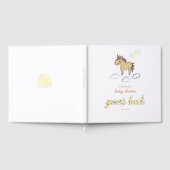 Unicorn Baby Duwer Gender Neutral Gästebuch (Voll)