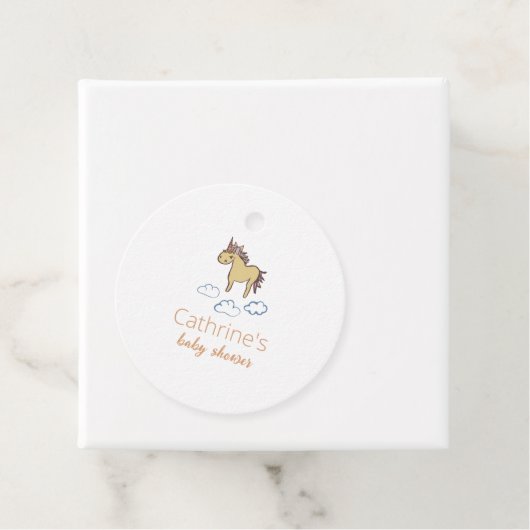 Unicorn Baby Duwer Gender Neutral Geschenkanhänger (Beispiel)