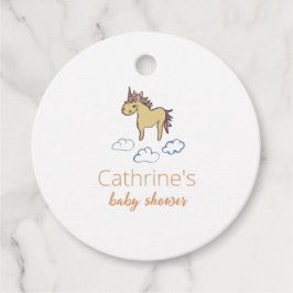 Unicorn Baby Duwer Gender Neutral Geschenkanhänger