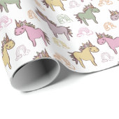 Unicorn Baby Duwer Gender Neutral Geschenkpapier (Rolleneckpunkt)