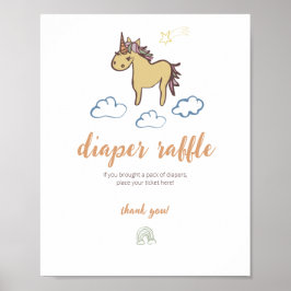 Unicorn Baby Duwer Gender Neutral Poster