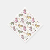 Unicorn Baby Duwer Gender Neutral Serviette (Ecke)