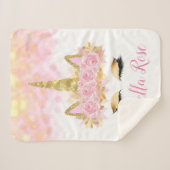 Unicorn Baby Kleinkind Blanket Sherpadecke (Vorderseite (Horizontal))