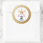 Unicorn Baby Month Stickers (Tasche)