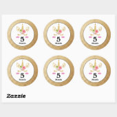 Unicorn Baby Month Stickers (Blatt)
