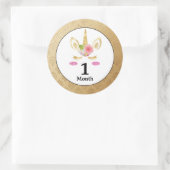 Unicorn Baby Month Stickers (Tasche)