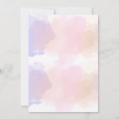 Unicorn Baby Shower Einladung (Rückseite)