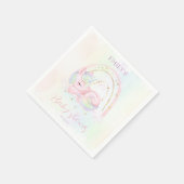 Unicorn Baby Shower Paper Napkins Serviette (Ecke)