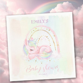 Unicorn Baby Shower Paper Napkins Serviette