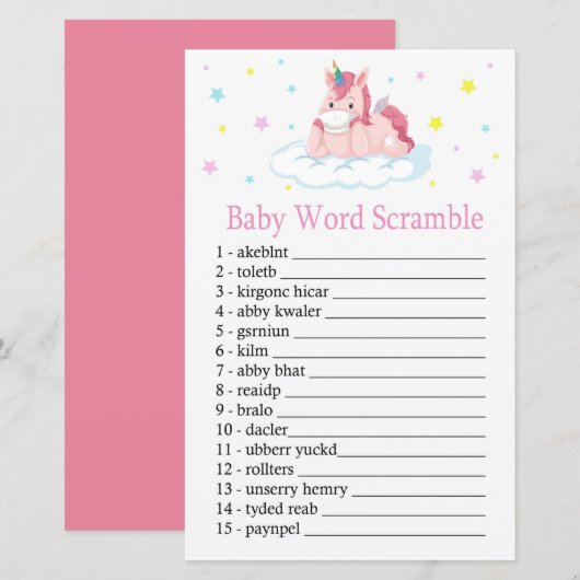 Unicorn Baby word Rammspiel (Vorne/Hinten)