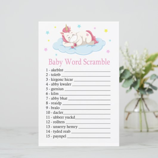 Unicorn Baby word Rammspiel (Stehend Vorderseite)