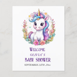 Unicorn-Babydusche