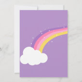 Unicorn-Babydusche Einladung (Rückseite)