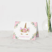 Unicorn Babydusche Vielen Dank Karten (Vorderseite)