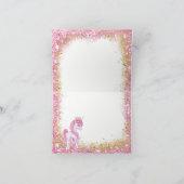 Unicorn Babydusche Vielen Dank Karten (Innenseite)