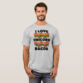 Unicorn Bacon Funny T - Shirt (Vorne ganz)