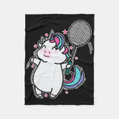 Unicorn Badminton Fleecedecke (Vorderseite)