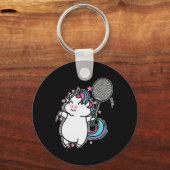 Unicorn Badminton Schlüsselanhänger (Vorderseite)