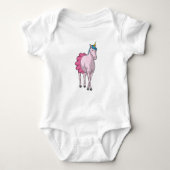 Unicorn Ballerina Ballerina Ballet Baby Strampler (Vorderseite)
