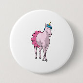 Unicorn Ballerina Ballerina Ballet Button (Vorderseite)