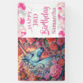 Unicorn Balloon Party Banner (Vertikal)