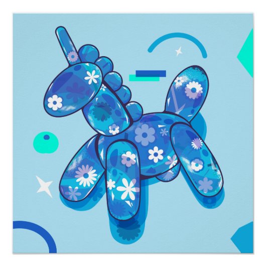 Unicorn Balloon Poster (Vorderseite)