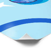 Unicorn Balloon Poster (Ecke)