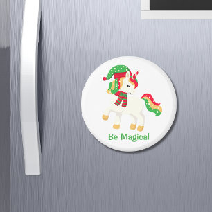 Unicorn Be Magical Niedlich Christmas Einhorn Girl Magnet