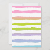 Unicorn Beach Party Einladung Unicorn Pool Floß (Rückseite)