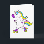 Unicorn bei Inline-Skaten mit Roller-Skaten Karte<br><div class="desc">Dieses Design ist das perfekte Geschenk für einen Geburtstag,  Weihnachten und andere Feiern. Es ist für Frauen,  Männer und Kinder geeignet.</div>