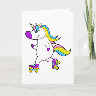 Unicorn bei Inline-Skaten mit Roller-Skaten Karte