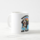 Unicorn Bernedoodles sind magisch Kaffeetasse (Vorderseite Links)