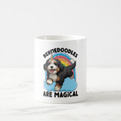 Unicorn Bernedoodles sind magisch Kaffeetasse (Mittel)