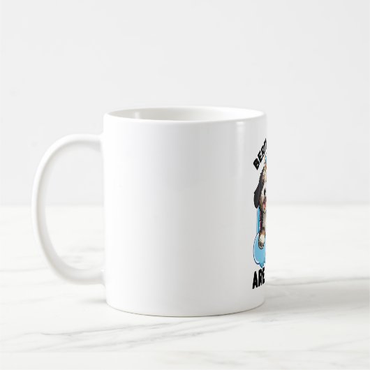 Unicorn Bernedoodles sind magisch Kaffeetasse (Links)
