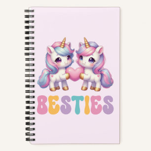 Unicorn Besties Beste Freunde für immer Notizblock
