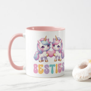 Unicorn Besties Beste Freunde für immer Tasse