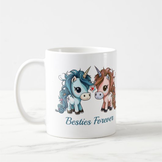 Unicorn Besties Forever Kaffeetasse (Links)